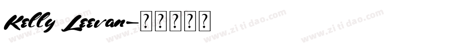 Kelly Leevan字体转换
